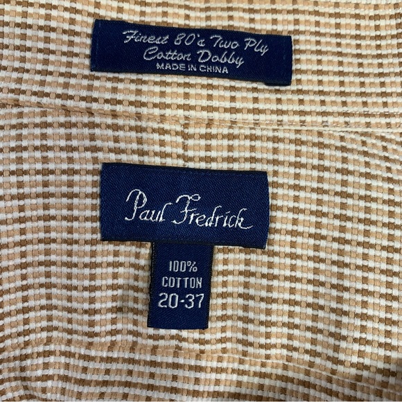 Paul Fredrick Long Sleeve Button Down Men's Shirt Big & Tall 20-37 #632 - Picture 2 of 7